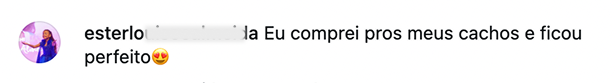 Comentário real de cliente 4