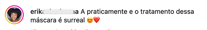Comentário real de cliente 8